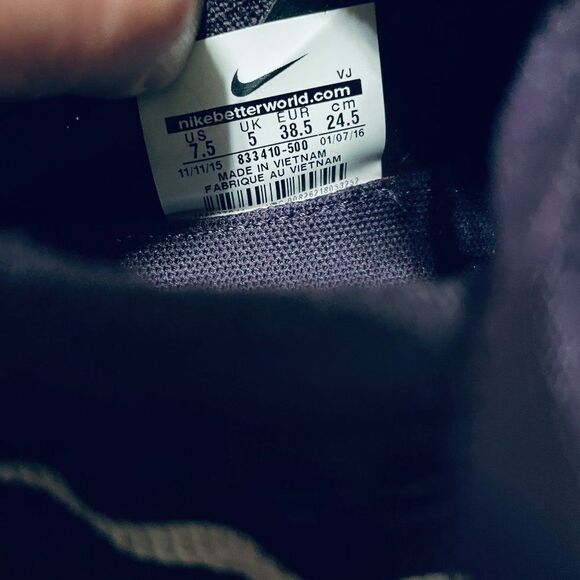 Nike Free Flyknit Transform Purple and Orange Running Shoes item 833410-500 7.5 - Picture 8 of 8